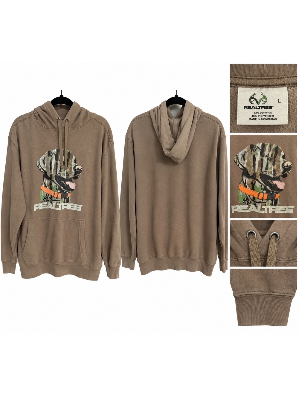 Realtree brown hooded sweatshirt